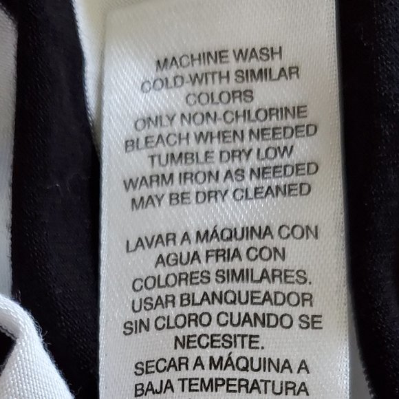 White House Black Market (Medium White with black strips long sleeve top) - Picture 7 of 9